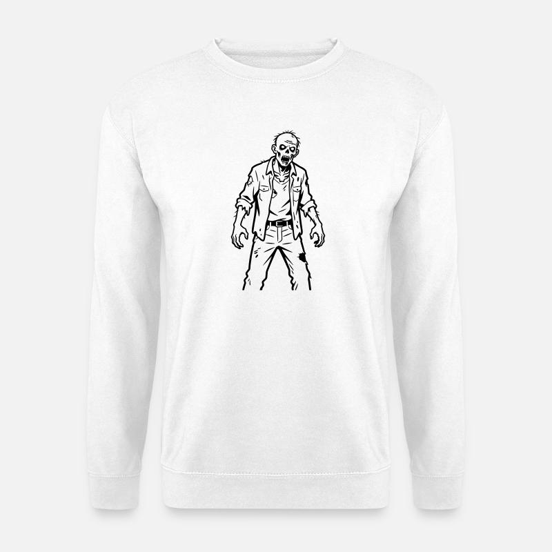 Zombi - Sweat-shirt Unisexe - blanc