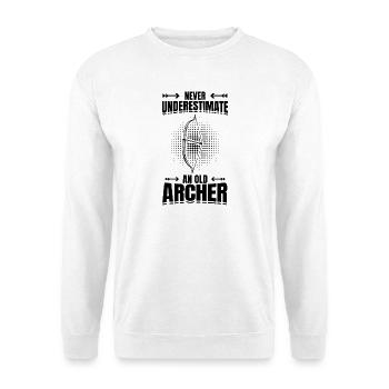 Bogenschütze Opa - Unisex Pullover - Weiß - Vorne