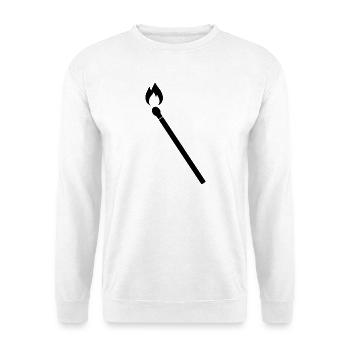 Burning Match - Unisex Sweatshirt - white - Front
