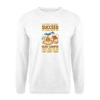 Camping Bonfire Camp Life Forest Camper - Unisex Pullover - Weiß - Vorne