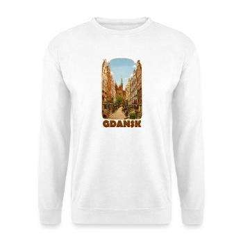 Danzig Gdansk Altstadt - Unisex Pullover - Weiß - Vorne - Alina (178cm) & Michal (187cm)