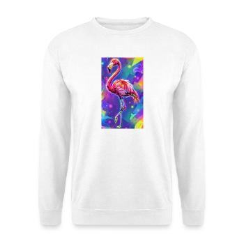 Flamant - Sweat-shirt Unisexe - blanc - Devant