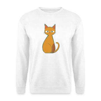 Lässig Wie Eine Katze - Unisex Pullover - Weiß - Vorne