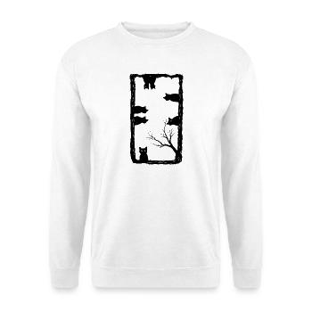Cat Lover Gothic Art - Unisex Sweatshirt - white - Front