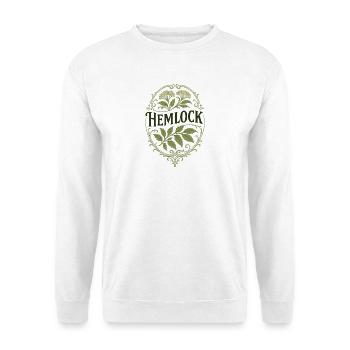 #HEM1002 - Unisex Pullover - Weiß - Vorne - Alina (178cm) & Michal (187cm)