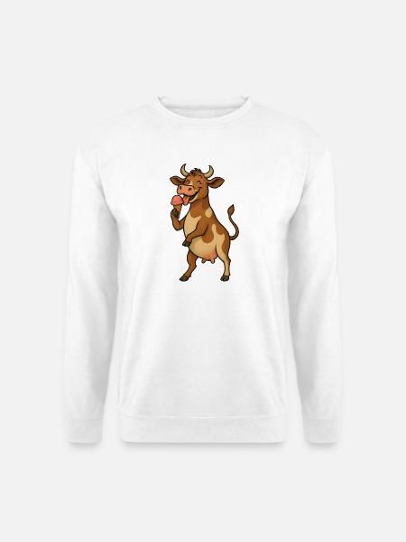 Coole Kuh - Unisex Pullover - Weiß