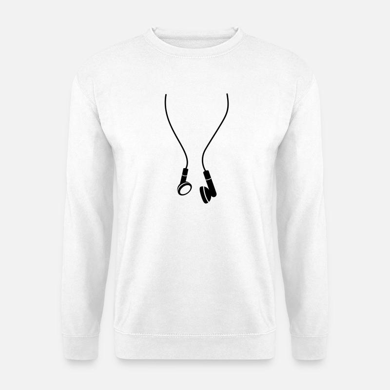 headphones - Unisex Pullover - Weiß