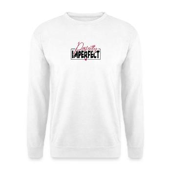 Perfectly Imperfect - Unisex Pullover - Weiß - Vorne