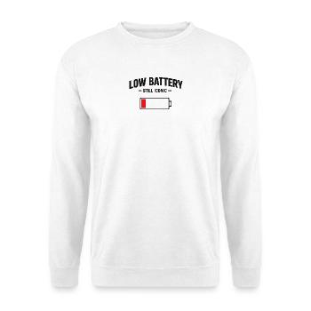 Niedriger Akku Still Iconic - Unisex Pullover - Weiß - Vorne