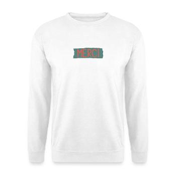 MERCI. MAÎTRESSE. MAÎTRE. MERCI MAÎTRESSE - Sweat-shirt Unisexe - blanc - Devant