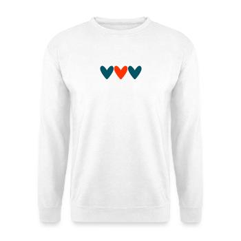 PAAR. ICH HABE GERADE GEHEIRATET. Junggesellinnenabschied. VALENTINSTAG. MARIES - Unisex Pullover - Weiß - Vorne