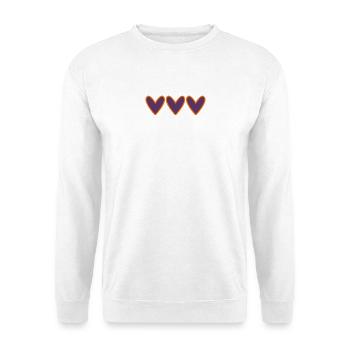 PAAR. ICH HABE GERADE GEHEIRATET. Junggesellinnenabschied. VALENTINSTAG. MARIES - Unisex Pullover - Weiß - Vorne