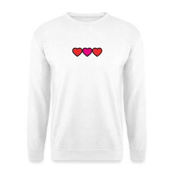 HEART. THANK YOU. MISTRESS. MASTER. THANK YOU MISTRESS. - Unisex Sweatshirt - white - Front