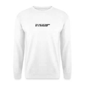 Auto-Aufkleber - Unisex Pullover - Weiß - Vorne