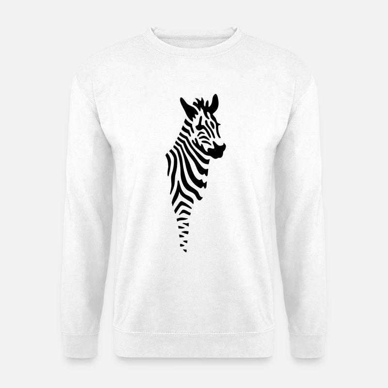 Zebra - Unisex Pullover - Weiß