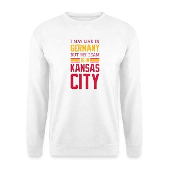 Kansas City - Unisex Pullover - Weiß - Vorne - Alina (178cm) & Michal (187cm)