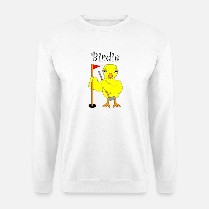 Piepmatz-Golfspieler-Küken - Unisex Pullover - Weiß