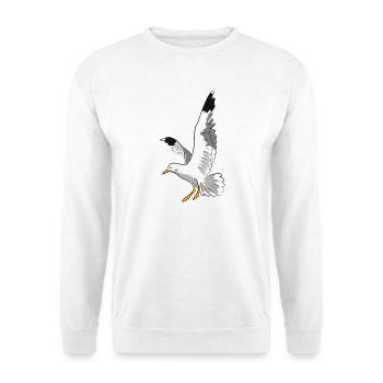 mouette - Sweat-shirt Unisexe - blanc - Devant