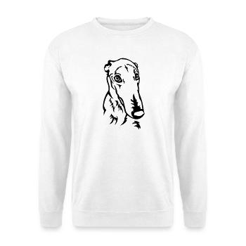 Greyhound Head - Unisex Sweatshirt - white - Front