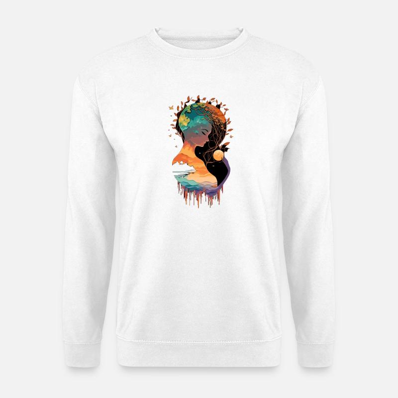 Natural Harmony Artwork - Unisex Sweatshirt - white