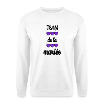 BRIDE-TO-BE. Bachelorette party. WEDDING. TEAM. TEAM BRIDAL - Unisex Sweatshirt - white - Front