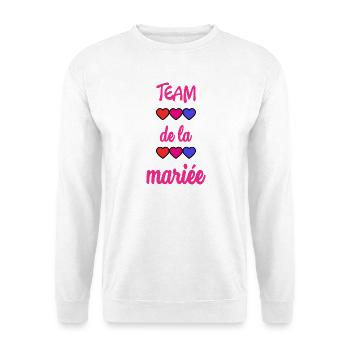 EVJF. MARIEE. TEAM. TEAM MARIEE. FUTURE MARIEE - Sweat-shirt Unisexe - blanc - Devant