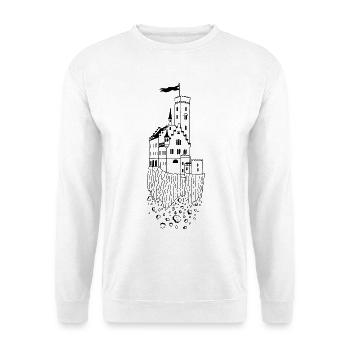 Black Flying Castle - Unisex Sweatshirt - white - Front