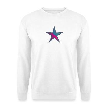 STERN. STERNE. STERN. FEST. JAHRESTAG. WEIHNACHTEN - Unisex Pullover - Weiß - Vorne