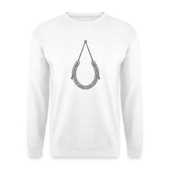 Horseshoe to bring you good luck - Unisex Sweatshirt - white - Front