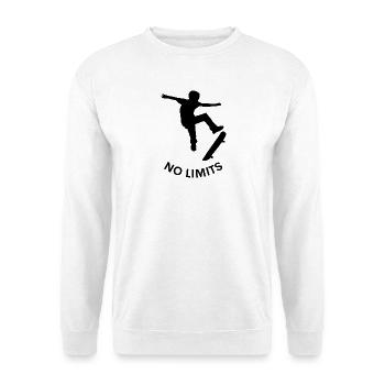 No Limits – Skateboard Dreams - Unisex Sweatshirt - white - Front
