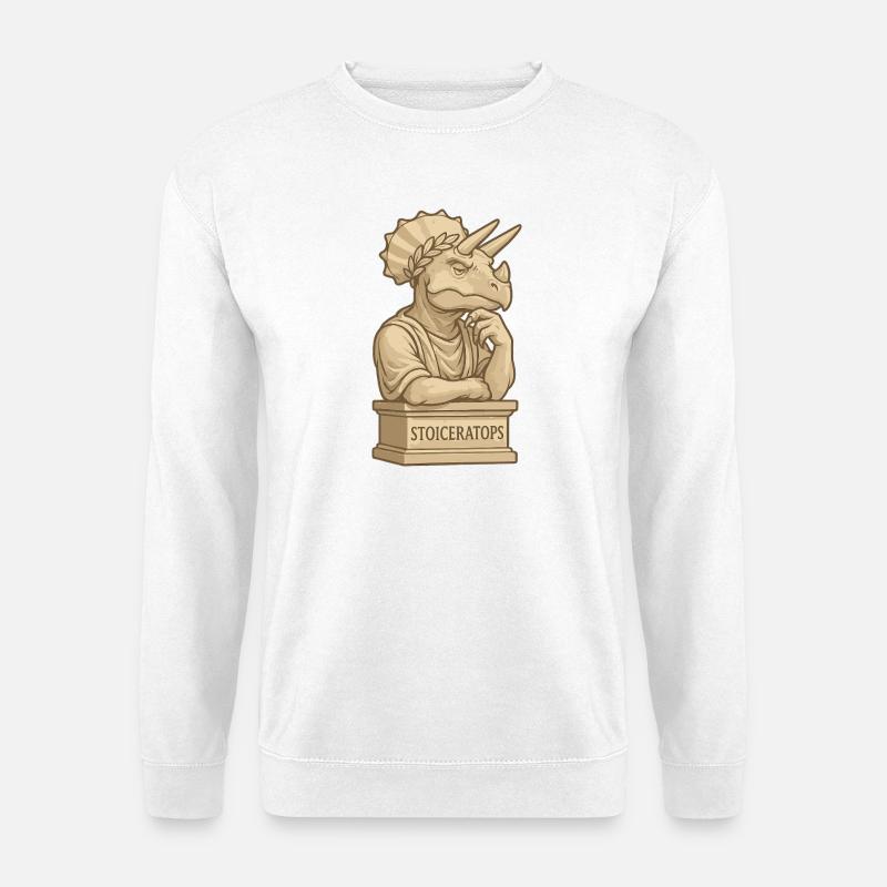 Stoiceratops - Sweat-shirt Unisexe - blanc