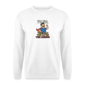 Papa – The Man. The Myth. The Legend - Unisex Pullover - Weiß - Vorne