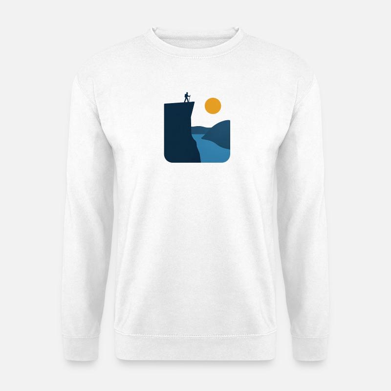 Preikestolen – Norwegisches WahrzEichen - Unisex Pullover - Weiß