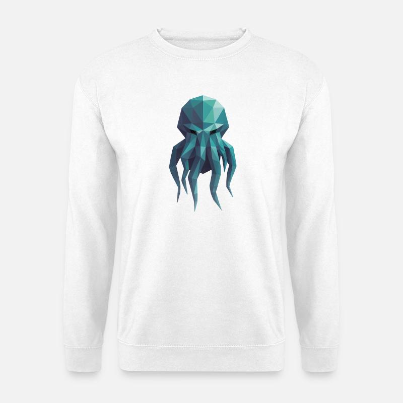 C'thulhu - Cooles Lovecraft Logo - Unisex Pullover - Weiß