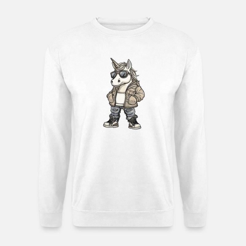 Einhorn Cool Winter - Unisex Pullover - Weiß
