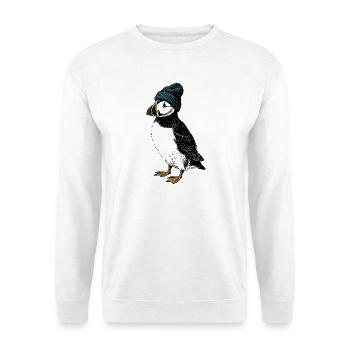Winter Puffin - Unisex Sweatshirt - white - Front