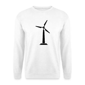 Wind turbine - Unisex Sweatshirt - white - Front
