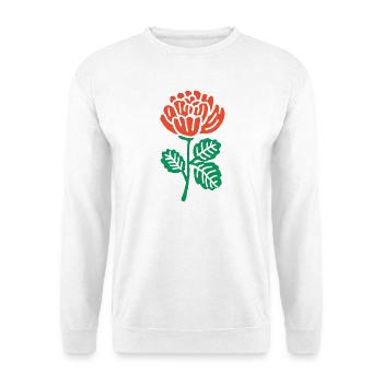 Orange Rose Illustration - Unisex Sweatshirt - white - Front