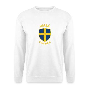 Umeå Schweden Schildwappen - Unisex Pullover - Weiß - Vorne
