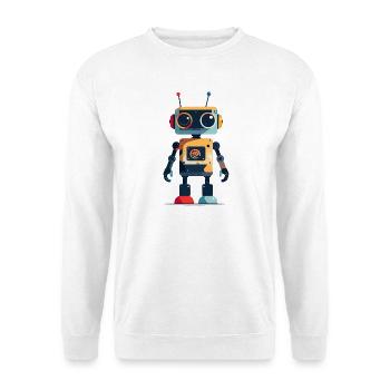 Small Robot in Toy Style Kids Motif - Unisex Sweatshirt - white - Front