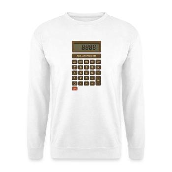 Calculateur d’énergie solaire rétro - Sweat-shirt Unisexe - blanc - Devant
