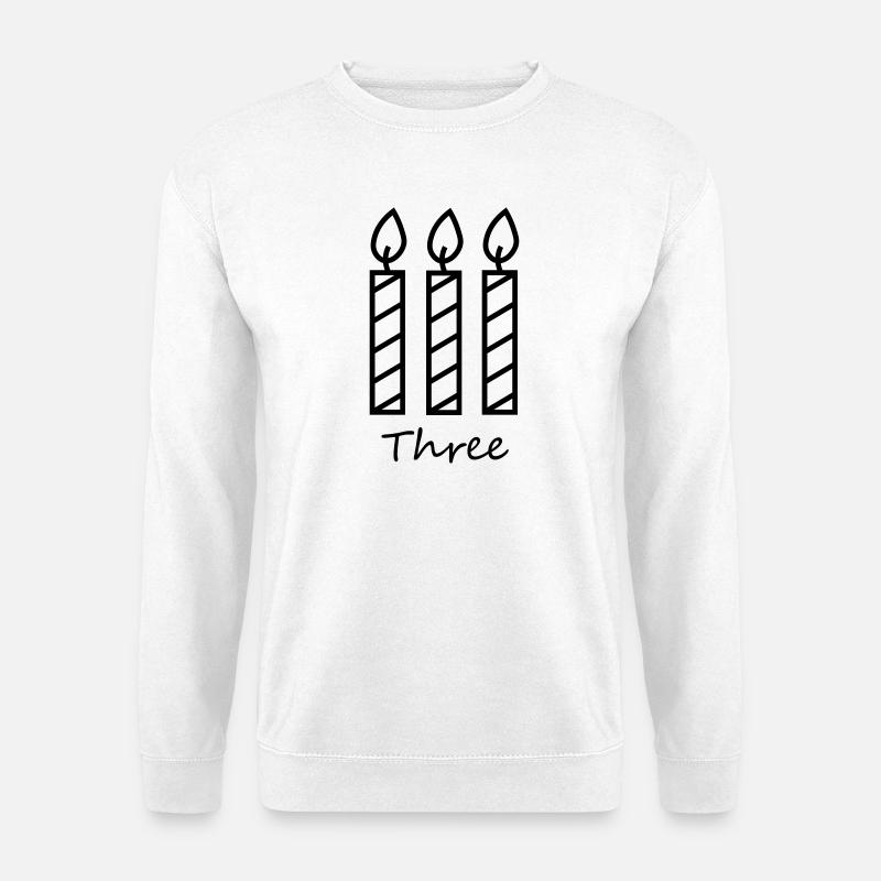Three candles - Unisex Sweatshirt - white
