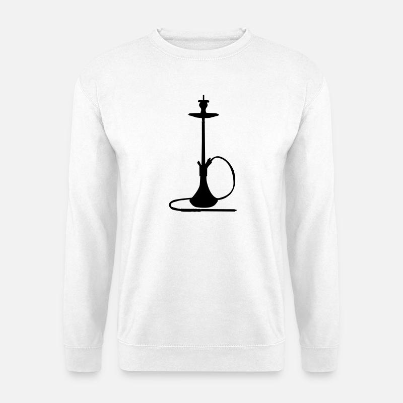 Shisha Silhouette  - Unisex Pullover - Weiß