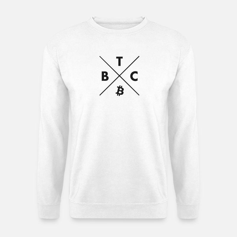 Bitcoin Shirt Bitcoin Logo Merch - Bitcoin Hoodie - Unisex Pullover - Weiß