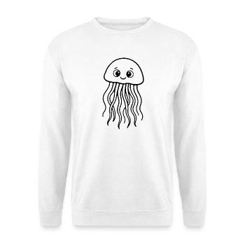 Méduse, Taureau de mer mignon - Sweat-shirt Unisexe - blanc - Devant