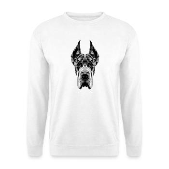 Great Dane Hatz Male Saupacker Great Dane - Unisex Sweatshirt - white - Front