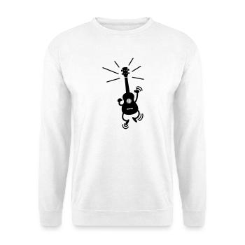 Tanzende Ukulele - Unisex Pullover - Weiß - Vorne