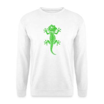 Gecko - Unisex Pullover - Weiß - Vorne