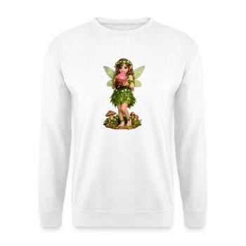 Fee mit rosa Eichel - Unisex Pullover - Weiß - Vorne
