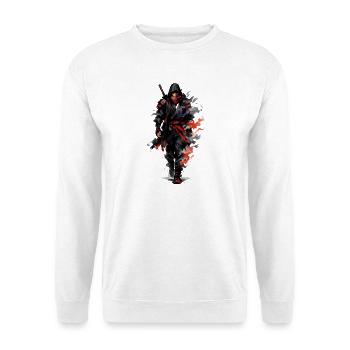 Dark Shadow Warrior Watercolor Painting - Unisex Sweatshirt - white - Front